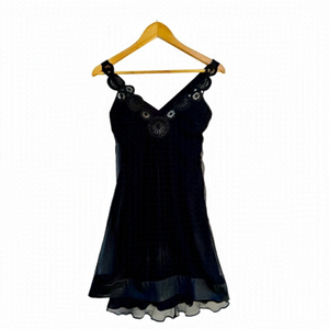 Catherine Malandrino SILK MID-LENGTH DRESS embroidered size 0